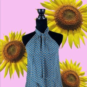 Girls From Savoy Pussycat Bow Sleeveless Top